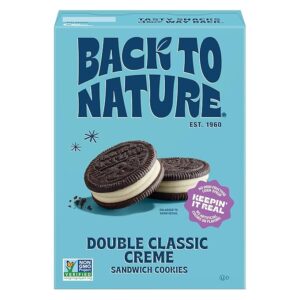 Back to Nature - Double Classic Creme Sandwich Cookies - Vegan & Non-GMO