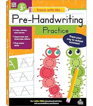Carson Dellosa Trace With Me: Letter Tracing for Kids Ages 3-5, ABC Letter Tracing & Handwriting Practice Workbook for Kids PreK and Up, Trace Letters Alphabet Handwriting Practice for Preschool