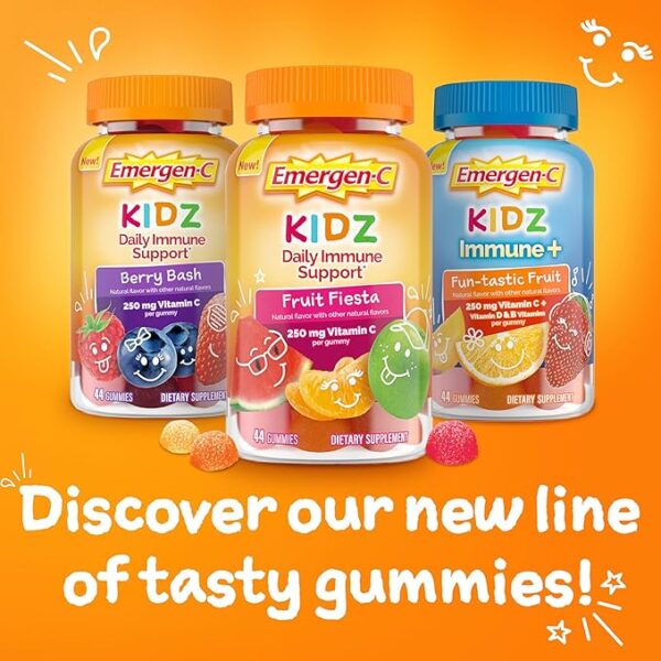 Emergen-C Kidz Daily Immune Support Dietary Supplements with Vitamin C and B Vitamins - Image 2