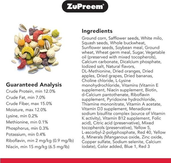 ZuPreem Sensible Seed Bird Food, Parrot - Image 4